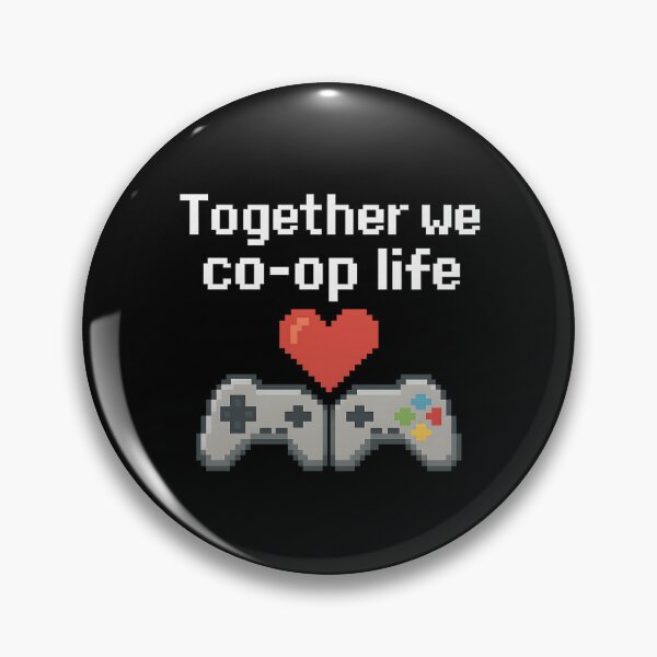 Artikelvorschau, Together We Co-Op Life – Gamer Valentinstag Pixel Paar entworfen und verkauft von SVALANART.