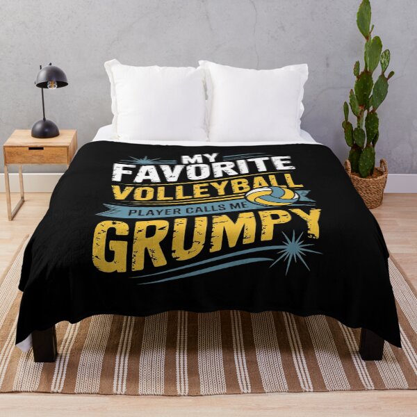 Item preview, My Favorite Volleyball Player Calls Me Grumpy Father's Day  designed and sold by FadeOfThrone.