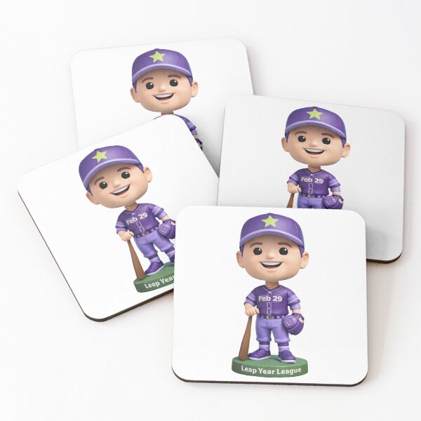 Item preview, Leap Year Baseball Bobblehead - White Male No Background designed and sold by Leap29 Designs.