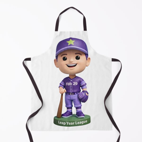 Item preview, Leap Year Baseball Bobblehead - White Male No Background designed and sold by Leap29 Designs.