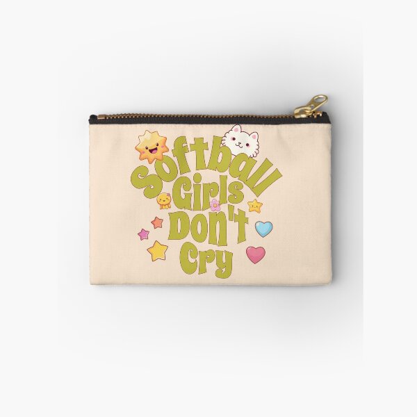 Item preview, Softball Girls Don’t Cry – Cute & Tough Softball Girl Design designed and sold by FontenelleTees.
