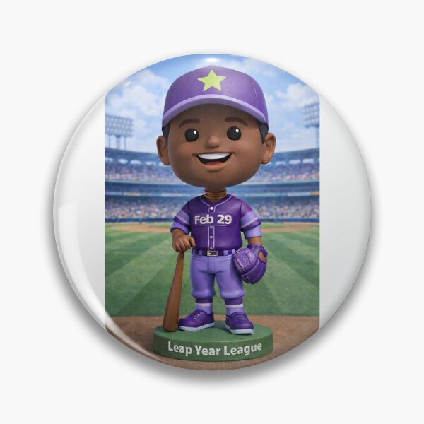 Item preview, Leap Year Baseball Bobblehead - Black Male designed and sold by Leap29 Designs.