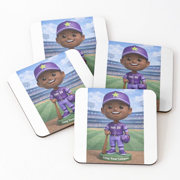 Item preview, Leap Year Baseball Bobblehead - Black Male designed and sold by Leap29 Designs.