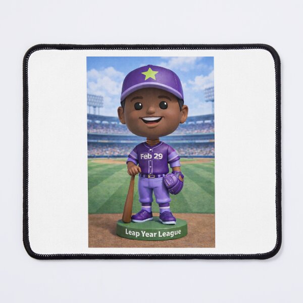 Item preview, Leap Year Baseball Bobblehead - Black Male designed and sold by Leap29 Designs.