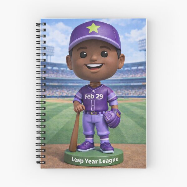 Item preview, Leap Year Baseball Bobblehead - Black Male designed and sold by Leap29 Designs.