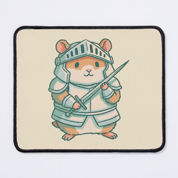 Item preview, Knight Hamster in Medieval Armor, Cute Tiny Warrior with Sword, Fantasy RPG Pet designed and sold by Magnificent Lizard.
