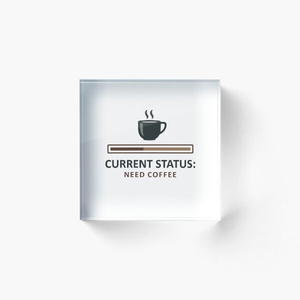 Item preview, Estado actual Necesito café Diseño divertido designed and sold by Katzpy.