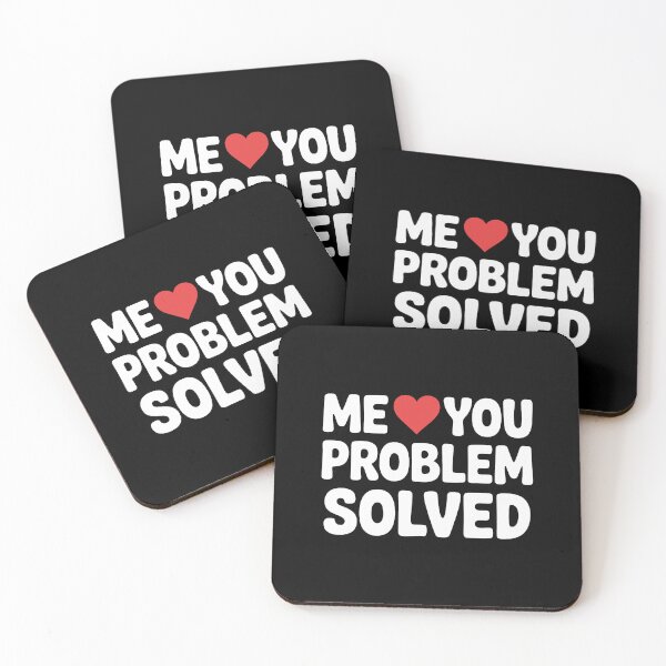 Item preview, Me and You Problem Solved – Heart Typography Valentine’s Day Gift designed and sold by Slaw-Creation.