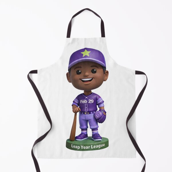 Item preview, Leap Year Baseball Bobblehead - Black Male No Background designed and sold by Leap29 Designs.