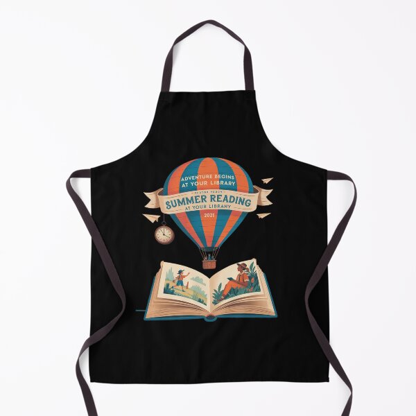 Item preview, Adventure Begins At Your Library Summer Reading Hot Balloon designed and sold by MarryIsMonth.