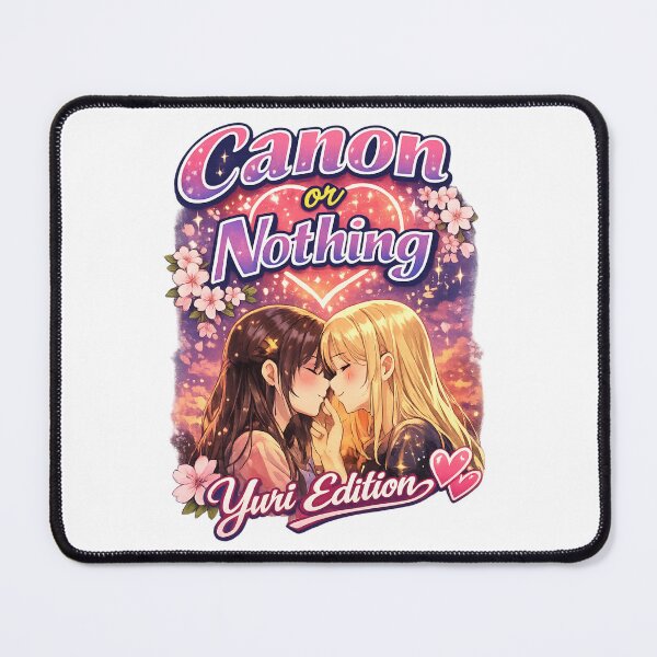 Item preview, Canon or Nothing Yuri Edition – GL Anime Lesbian Love Fandom Design designed and sold by Item Geeks.