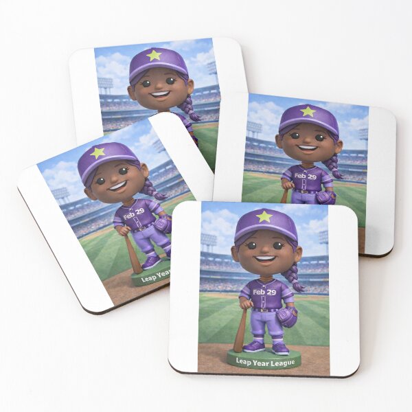 Item preview, Leap Year Baseball Bobblehead - Black Female designed and sold by Leap29 Designs.