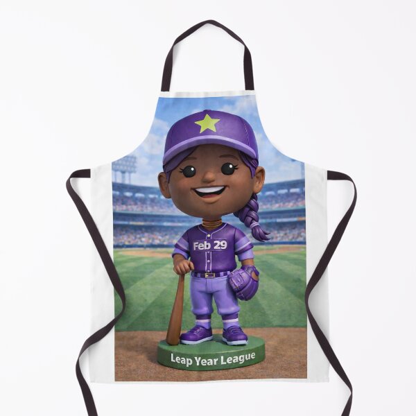 Item preview, Leap Year Baseball Bobblehead - Black Female designed and sold by Leap29 Designs.