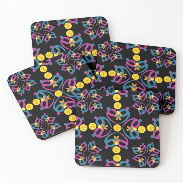 Item preview, Baby Love Jewel Tone Hearts on Black designed and sold by Digitalmyth's Designs.