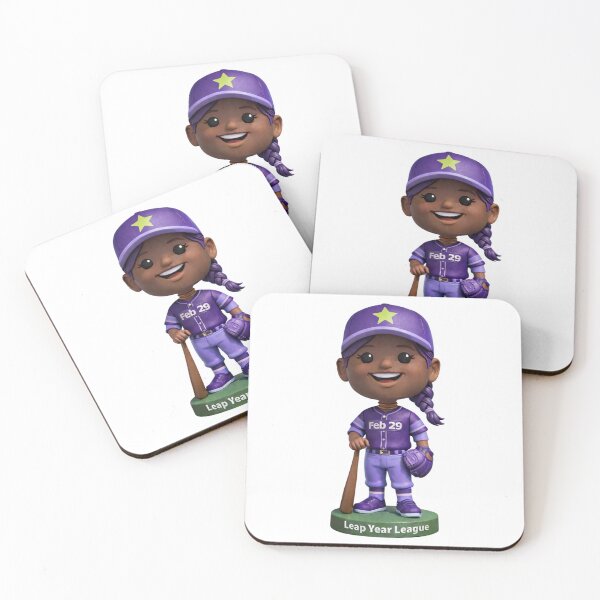 Item preview, Leap Year Baseball Bobblehead - Black Female No Background designed and sold by Leap29 Designs.