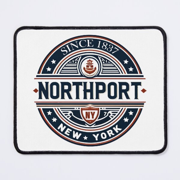 Item preview, Northport NY Badge Vintage Travel Patch designed and sold by Retr0Tshirts.