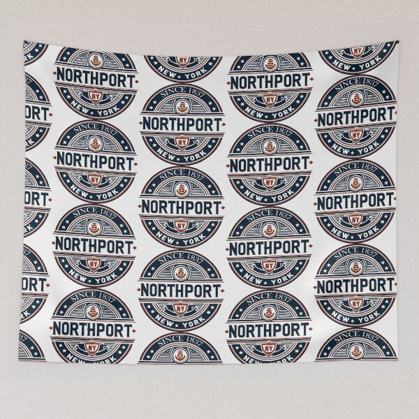Item preview, Northport NY Badge Vintage Travel Patch designed and sold by Retr0Tshirts.