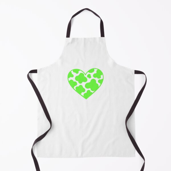 Item preview, Cow print heart green designed and sold by GrassFedVegan.