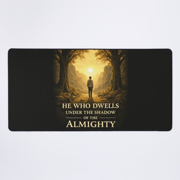 Item preview, He Who Dwells Psalm 91 Christian Art designed and sold by Amerchbiz.
