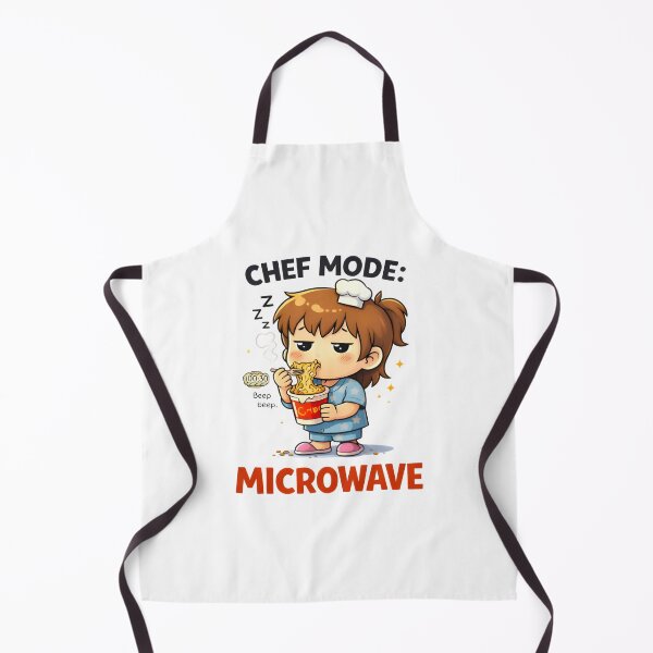 Item preview, Chef Mode: Microwave – Cute Chibi Late Night Noodles Illustration designed and sold by Snackwear Apparel.
