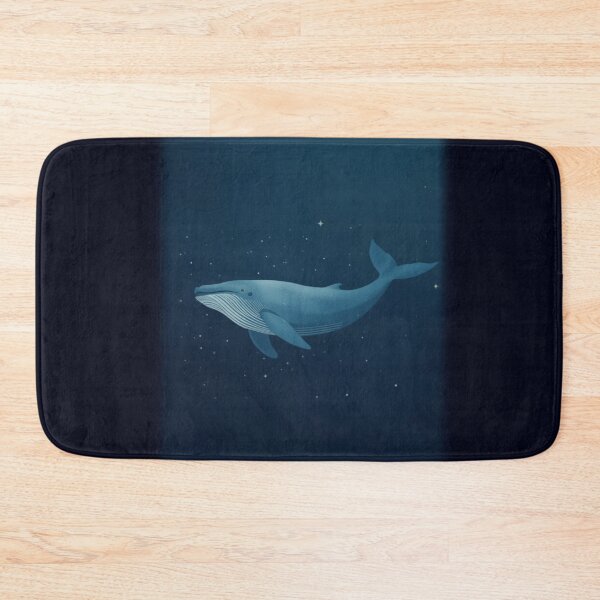 Item preview, Cosmic Whale – Dreamlike Blue Illustration of the Ocean and Stars designed and sold by soletstudio.