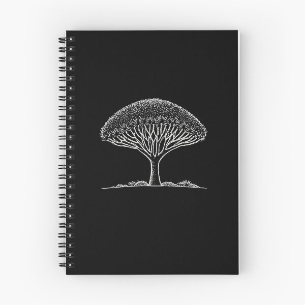 Item preview, Dragon Blood Tree Minimalist Dotwork Art designed and sold by ConcienciaEco.
