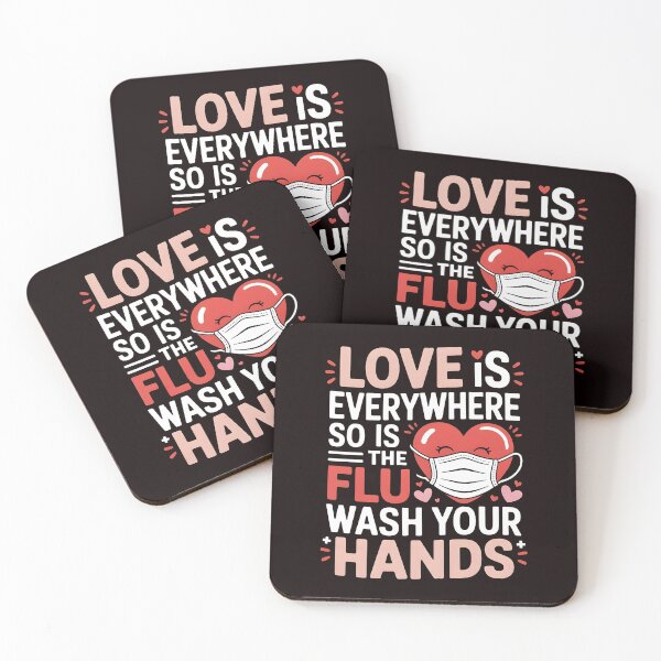 Item preview, Love Is Everywhere So Is The Flu Wash Your Hands – Nursing Valentine Humor Quote designed and sold by Redgiant87x.