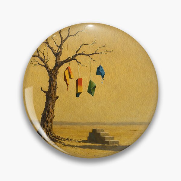 Item preview, Floating Green Sphere Over Desert Landscape designed and sold by busurman.