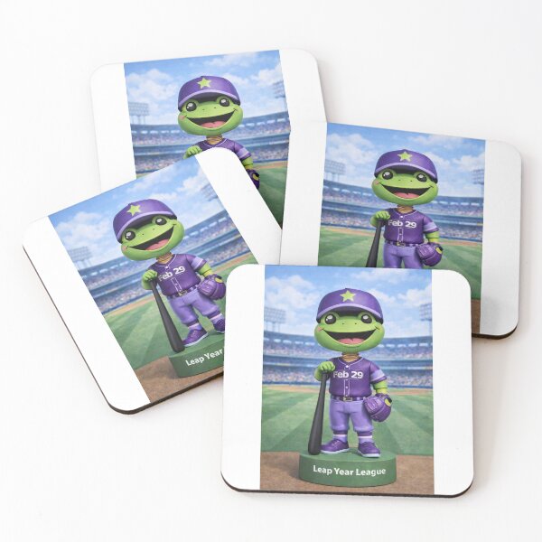 Item preview, Leap Year Baseball Bobblehead - Frog Podium designed and sold by Leap29 Designs.