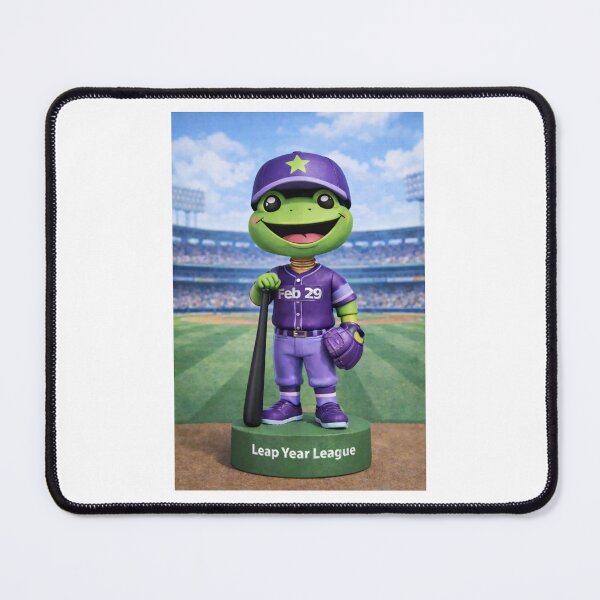 Item preview, Leap Year Baseball Bobblehead - Frog Podium designed and sold by Leap29 Designs.