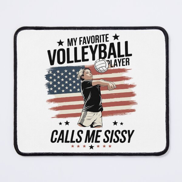 Item preview, My Favorite Volleyball Player Calls Me Sissy USA Flag  designed and sold by FadeOfThrone.