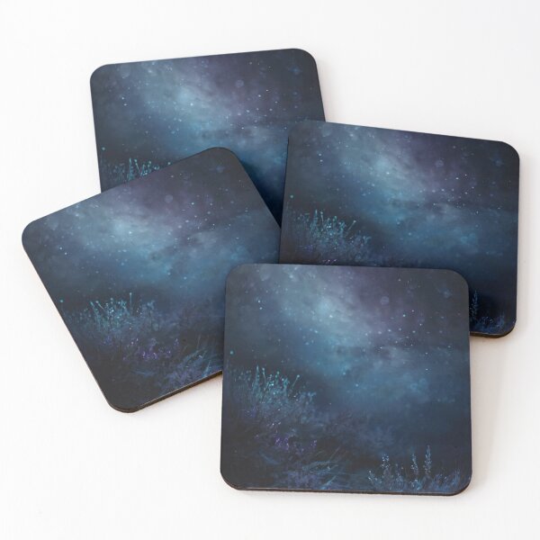 Item preview, Midnight Wildflowers Under Cosmic Rain designed and sold by PrintBLAIDE.