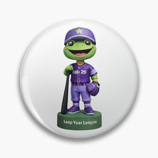 Item preview, Leap Year Baseball Bobblehead - Frog Podium No Background designed and sold by Leap29 Designs.
