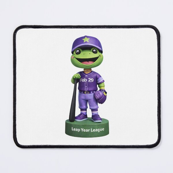Item preview, Leap Year Baseball Bobblehead - Frog Podium No Background designed and sold by Leap29 Designs.