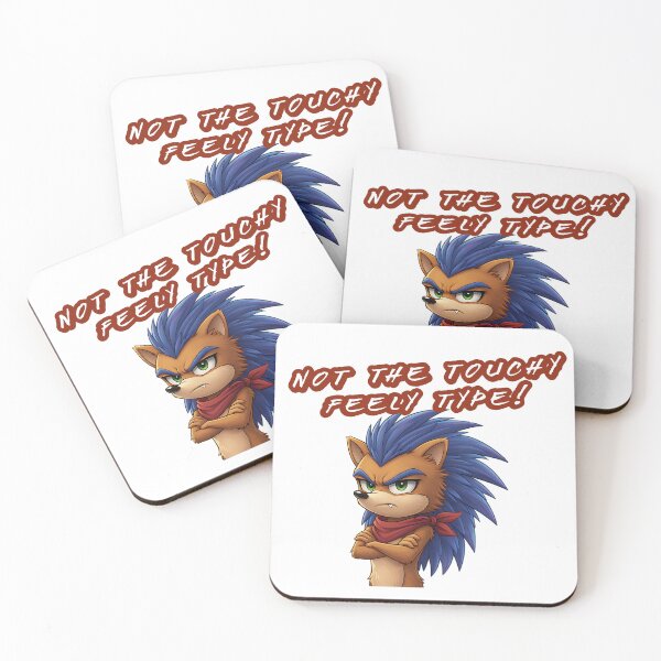 Item preview, Not the Touchy Feely Type Cute Hedgehog Cartoon designed and sold by FFPrints.