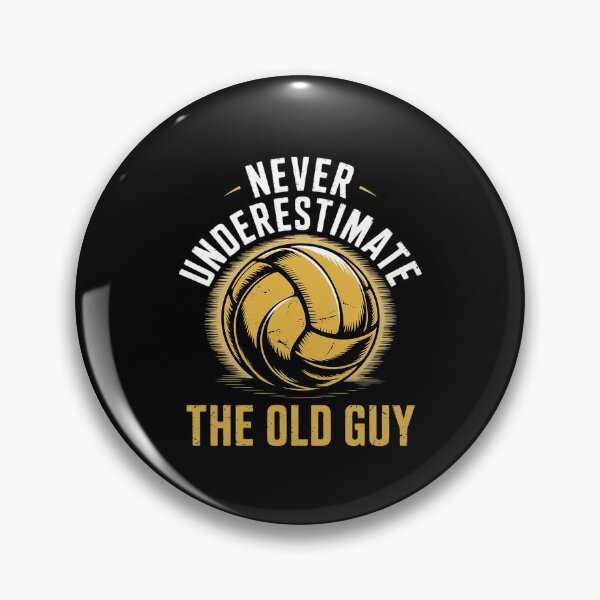 Item preview, Never Underestimate Old Guy Volleyball Coach Dad Grandpa Men  designed and sold by FadeOfThrone.