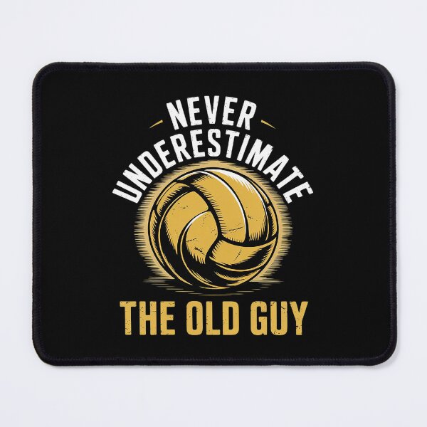 Item preview, Never Underestimate Old Guy Volleyball Coach Dad Grandpa Men designed and sold by FadeOfThrone.