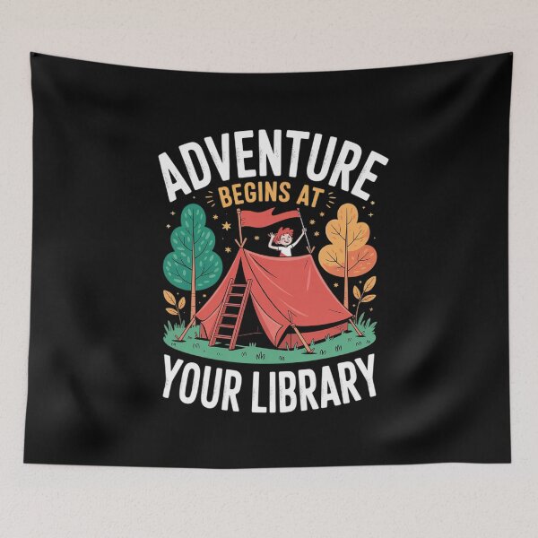 Item preview, Adventure Begins At Your Library Summer Reading Program13 designed and sold by MarryIsMonth.