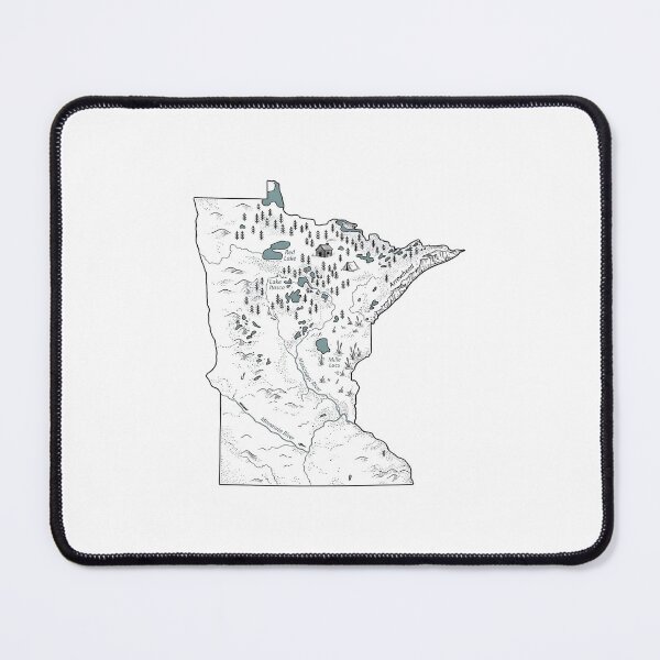 Item preview, Minnesota Illustrated Map – Hand-Drawn Rivers & Nature Adventure Sketch designed and sold by Paper Drip.