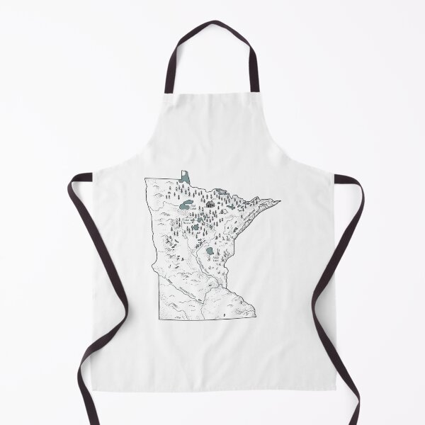 Item preview, Minnesota Illustrated Map – Hand-Drawn Rivers & Nature Adventure Sketch designed and sold by Paper Drip.