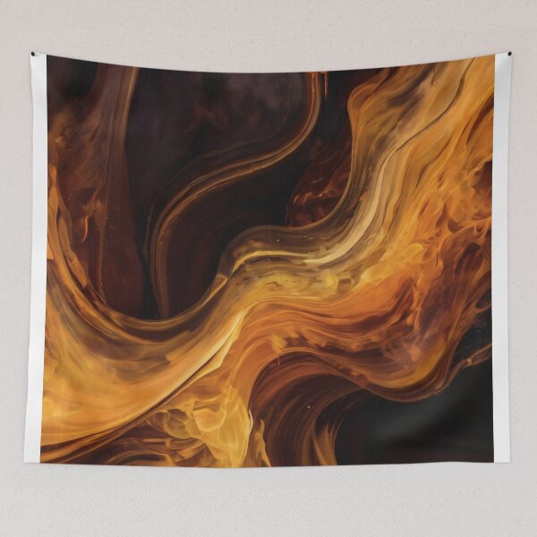 Item preview, Molten Amber River In The Dark designed and sold by PrintBLAIDE.