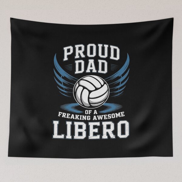 Item preview, Proud Dad Of A Freaking Awesome Libero Volleyball Father 3  designed and sold by FadeOfThrone.