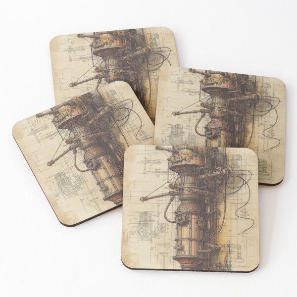 Item preview, Machine Blueprints B designed and sold by AbstractAnom.