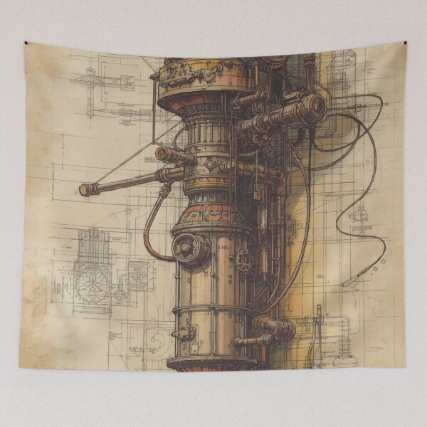 Item preview, Machine Blueprints B designed and sold by AbstractAnom.