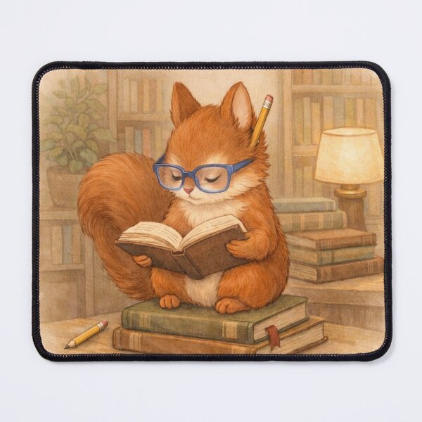Item preview, The Bookish Squirrel designed and sold by SecretSquirrellDesigns.