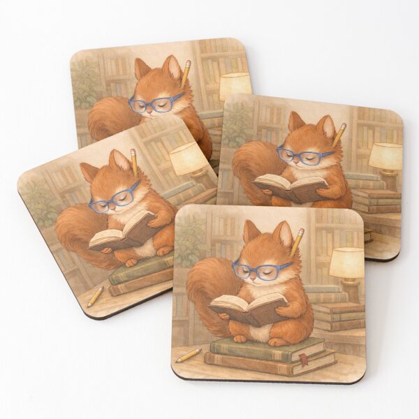 Item preview, The Bookish Squirrel designed and sold by SecretSquirrellDesigns.