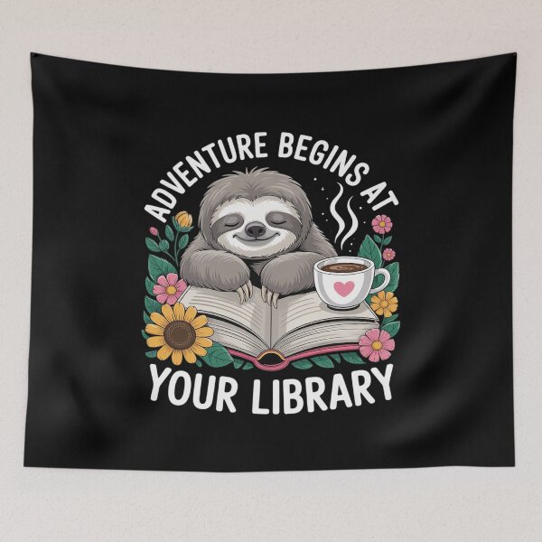 Item preview, Adventure Begins At Your Library Summer Reading9 designed and sold by MarryIsMonth.