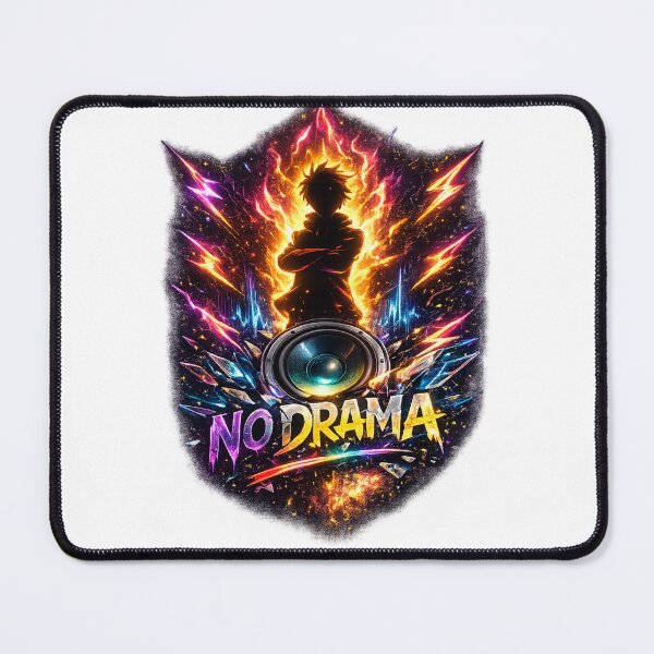 Item preview, No Drama Anime Glow T-Shirt – Explosive Energy Streetwear designed and sold by Impressive Roy .