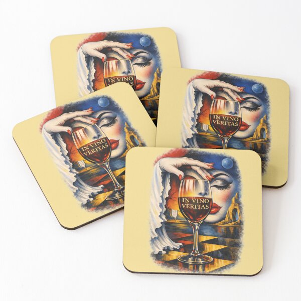 Item preview,  Woman and glass of wine. IN VINO VERITAS designed and sold by Natart1004.