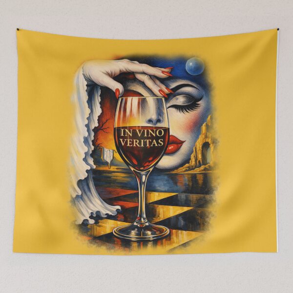 Item preview,  Woman and glass of wine. IN VINO VERITAS designed and sold by Natart1004.